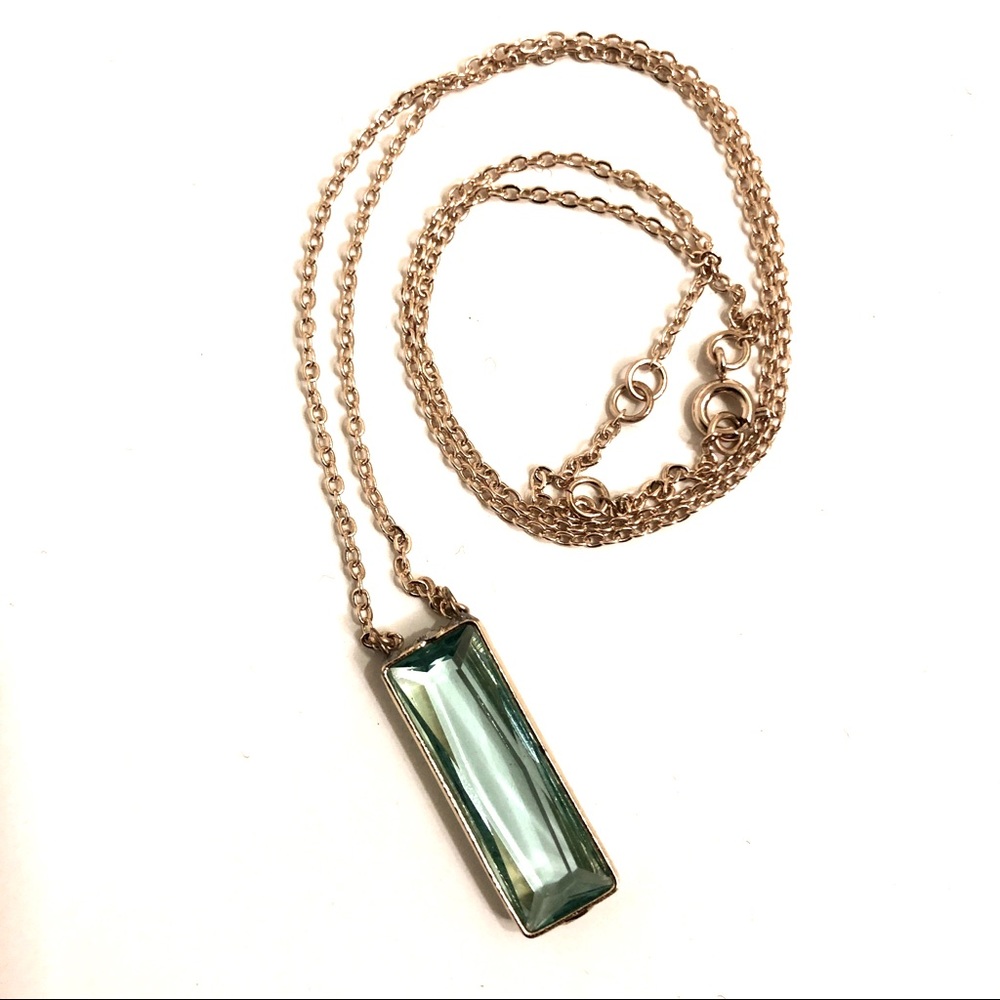 New Anthropologie glass pendant necklace
